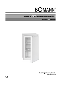 Bedienungsanleitung Bomann GS 165.1 Gefrierschrank