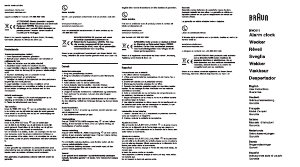 Brugsanvisning Braun BNC011 Vægur
