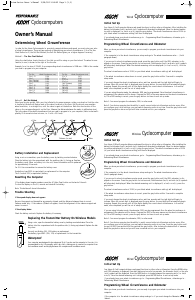 Manual Axiom 5.0 Cycling Computer