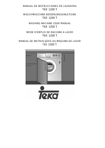 Manual de uso Teka TKE 1200 T Lavadora