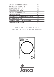 Manual Teka WCZ 1277 Máquina de lavar roupa