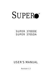 Handleiding Supermicro 370SDA Moederbord