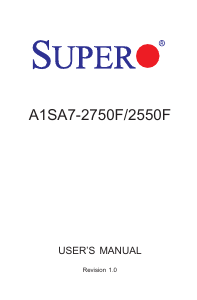 Handleiding Supermicro A1SA7-2750F Moederbord