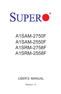 Handleiding Supermicro A1SAM-2750F Moederbord