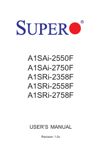 Handleiding Supermicro A1SRi-2358F Moederbord