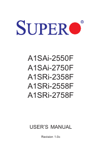 Handleiding Supermicro A1SRi-2758F Moederbord