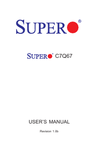Handleiding Supermicro C7Q67 Moederbord