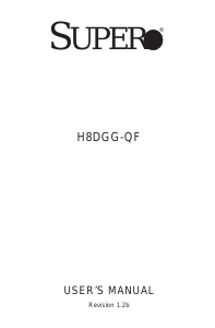 Handleiding Supermicro H8DGG-QF Moederbord