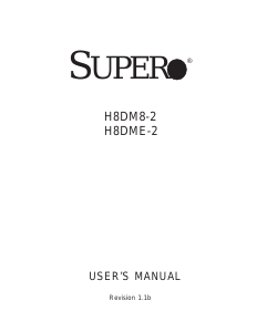 Handleiding Supermicro H8DM8-2 Moederbord