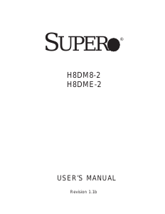 Handleiding Supermicro H8DME-2 Moederbord