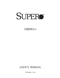 Handleiding Supermicro H8DMU+ Moederbord