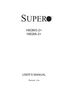 Handleiding Supermicro H8QM3-2+ Moederbord