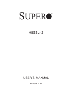 Handleiding Supermicro H8SSL-i2 Moederbord