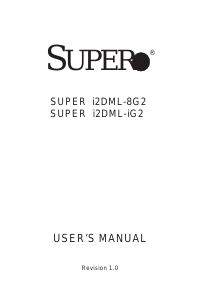 Handleiding Supermicro i2DML-8G2 Moederbord
