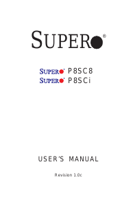 Handleiding Supermicro P8SC8 Moederbord