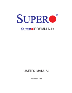 Handleiding Supermicro PDSMi-LN4+ Moederbord