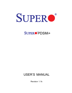 Handleiding Supermicro PDSMi+ Moederbord