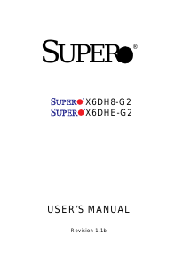 Handleiding Supermicro X6DH8-G2 Moederbord