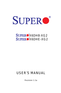 Handleiding Supermicro X6DH8-XG2 Moederbord