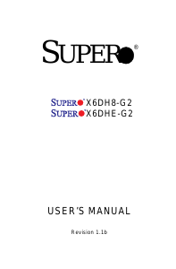 Handleiding Supermicro X6DHE-G2 Moederbord