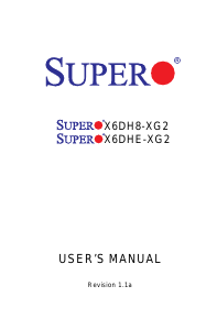 Handleiding Supermicro X6DHE-XG2 Moederbord