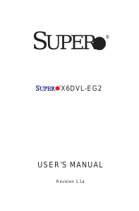 Handleiding Supermicro X6DVL-EG2 Moederbord