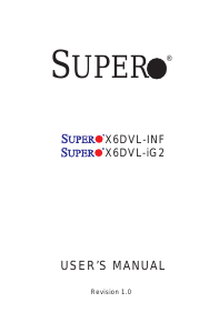 Handleiding Supermicro X6DVL-iG2 Moederbord