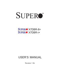 Handleiding Supermicro X7DBR-8+ Moederbord