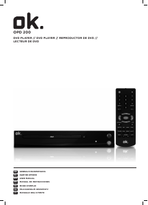 Manual de uso OK OPD 200 Reproductor DVD