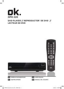 Manual de uso OK OPD 220 Reproductor DVD