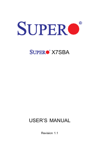 Handleiding Supermicro X7SBA Moederbord