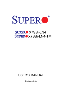 Handleiding Supermicro X7SBi-LN4 Moederbord