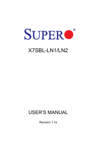 Handleiding Supermicro X7SBL-LN1 Moederbord