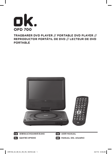 Manual de uso OK OPD 700 Reproductor DVD