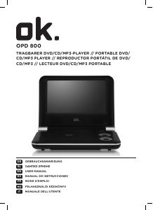 Manual de uso OK OPD 800 Reproductor DVD