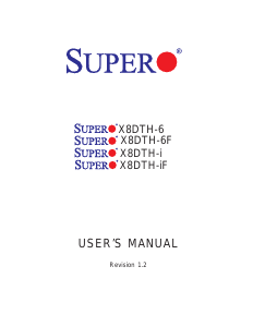 Handleiding Supermicro X8DTH-6 Moederbord