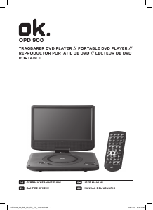 Manual de uso OK OPD 900 Reproductor DVD