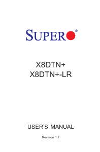 Handleiding Supermicro X8DTN+-LR Moederbord