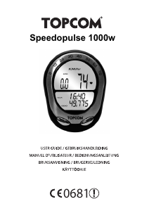 Käyttöohje Topcom Speedopulse 1000w Pyöräilytietokone