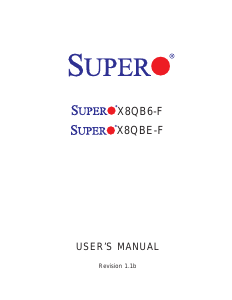 Handleiding Supermicro X8QB6-F Moederbord