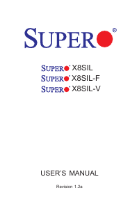 Handleiding Supermicro X8SIL Moederbord