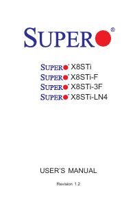 Handleiding Supermicro X8STi Moederbord