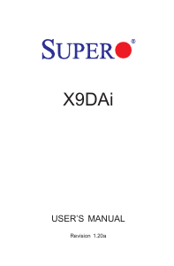 Handleiding Supermicro X9DAi Moederbord