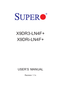 Handleiding Supermicro X9DR3-LN4F+ Moederbord