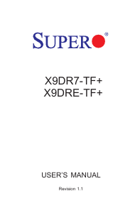 Handleiding Supermicro X9DR7-TF+ Moederbord