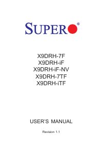 Handleiding Supermicro X9DRH-7TF Moederbord