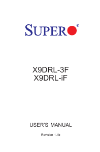 Handleiding Supermicro X9DRL-3F Moederbord