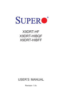 Manual Supermicro X9DRT-HF Motherboard