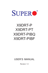 Handleiding Supermicro X9DRT-P Moederbord