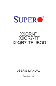 Handleiding Supermicro X9QR7-TF Moederbord